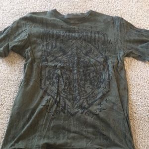 Affliction shirt nothing on back